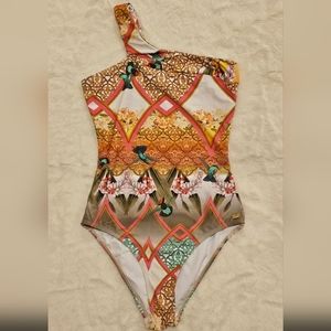 Mobo Luxury Designer Exclusive Swimwear Pippa Multicolor Floral XS One Piece